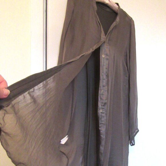 Italian Made KAR-MA Boutique Set of Tunic & Camisole, 100% Seta Silk, Large - Picture 3 of 4